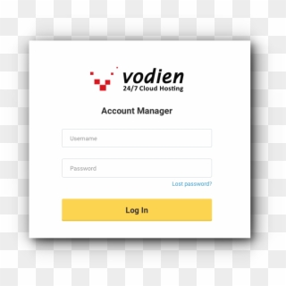 Access Cpanel Via Account Manager - Vodien Internet Solutions, HD Png Download