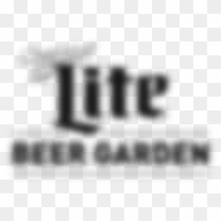 Miller Lite Beer Garden - Black-and-white, HD Png Download