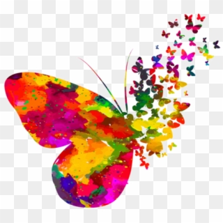Papillons Pinturas De Mariposas, Mariposas Bellas, - Butterfly Heart Watercolor, HD Png Download