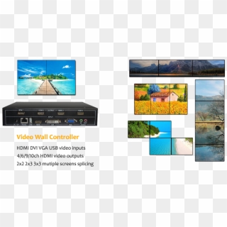 Video Wall Controller Video Processor Tv Wall Controller - Video Wall Controller, HD Png Download