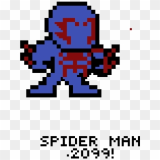 Pixel Spiderman - Dibujos En Cuadricula De Deadpool, HD Png Download