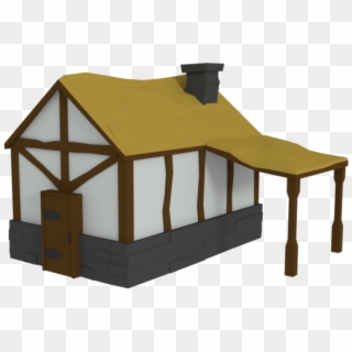 Low Poly Medieval Farm House Assets - Low Poly House Medieval, HD Png Download