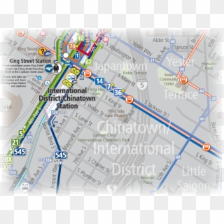 King County Metro Transit, Downtown Metro Service Map - Atlas, HD Png Download