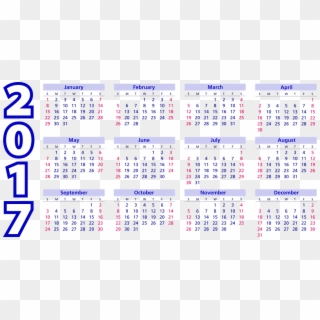 Kalender 2017 Png Hd - Kalendár 2017, Transparent Png