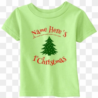 Fine Jersey Infant T-shirt - Christmas Tree, HD Png Download