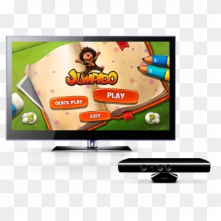 Jumpido On Tv With Kinect - Led-backlit Lcd Display, HD Png Download