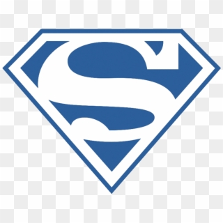 Blue And White Superman Logo, HD Png Download