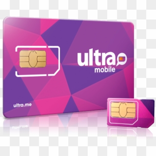 Ultra Mobile Triple Punch Sim Card - Ultra Mobile Sim Card, HD Png Download