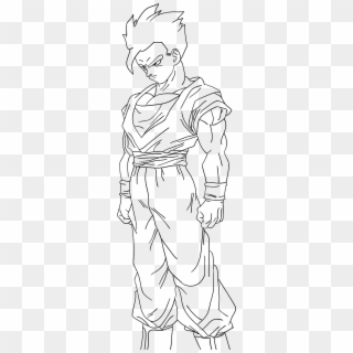7 Pics Of Dbz Gohan Coloring Pages - Dragon Ball Z Ultimate Gohan Drawing, HD Png Download
