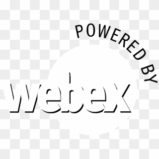 Webex Logo Black And White - Webex, HD Png Download