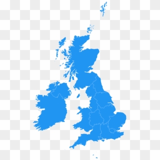 13 - - Simple Map Of Uk, HD Png Download