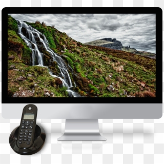 Windstream Home Phone Service - Waterfall In Mountain Png, Transparent Png