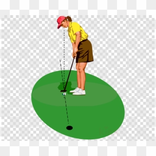 Woman Golfer Clipart Clip Art Women Golf Clip Art - Packers Logo Clipart, HD Png Download
