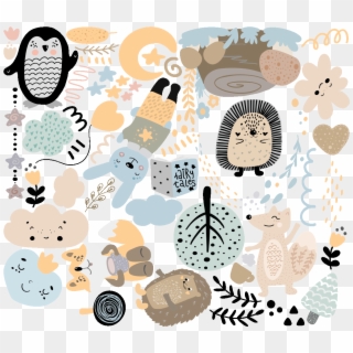 Stickers Animaux Scandinaves Marrants Ambiance Sticker, HD Png Download