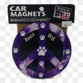 Peace Dog Car Magnet - Peace Symbols, HD Png Download