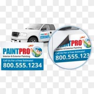 Painting Company Car Magnet, HD Png Download