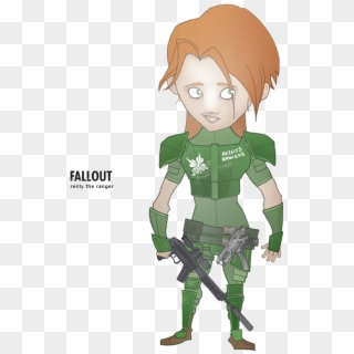 Reilly The Ranger Fallout 3, Ranger, Nerdy - Cartoon, HD Png Download
