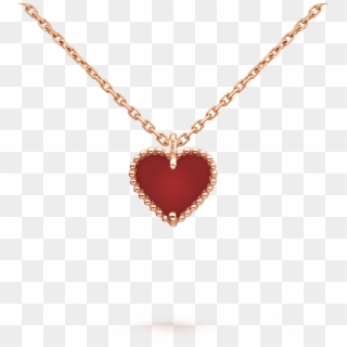 Sweet Alhambra Heart Pendant - Van Cleef And Arpels Heart Necklace, HD Png Download