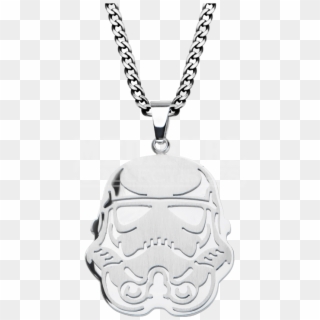 Stormtrooper Embossed Pendant With Chain - Locket, HD Png Download