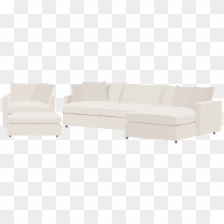 Crate And Barrel Lounge Ii Slipcover - Studio Couch, HD Png Download