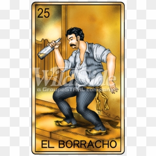 El Borracho Lotteria Card - T-shirt, HD Png Download