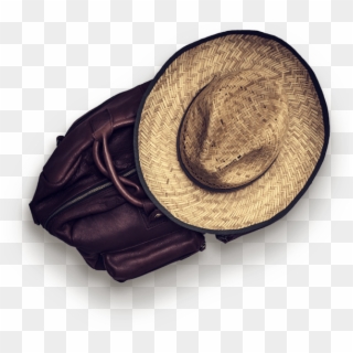Hat And Bag Of Themes - Leather, HD Png Download