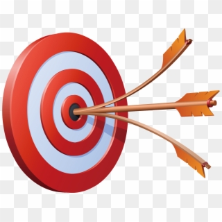 Image Royalty Free Bullseye Clipart Dart - Arrow Hitting Target Clip Art, HD Png Download
