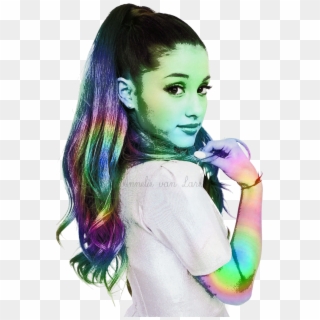 Ariana Grande Multi Color Edit, Transparent Background - Ariana Grande Photo Edit, HD Png Download
