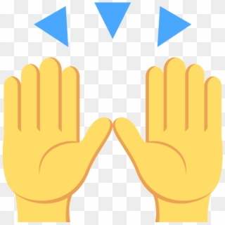 File - Emojione 1f64c - Svg - Hands Up Emoji Vector, HD Png Download