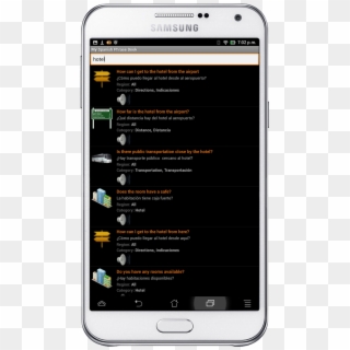 My Spanish Phrasebook - Smartphone, HD Png Download