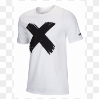 #restock Air Jordan 1 'banned' Logo T-shirts Via Foot - Jordan Banned Shirt, HD Png Download