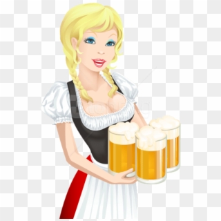 Free Png Download Oktoberfest Girls With Beer Png Png - Clipart Oktoberfest, Transparent Png