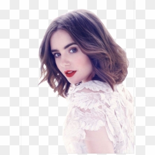 74 Images About Inspirações On We Heart It - Lily Collins Photoshoot Hd, HD Png Download