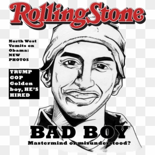 Illustration By Adam Valenzuela Of Abdelhamid Abaaoud, - Rolling Stone Magazine, HD Png Download
