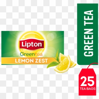 Lipton Green Tea Lemon Zest Flavoured Green Tea Bags - Lipton, HD Png Download