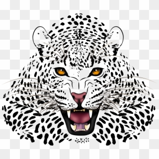 Free Leopard Jaguar Illustration - Vector Art Free, HD Png Download