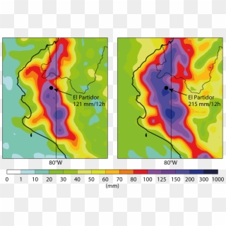 Figure - Peru 2017 Rainfall Map, HD Png Download
