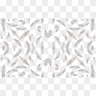 Tribal Feathers In Neutrals Gray And Beige Wallpaper - Wallpaper, HD Png Download