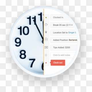 Online Time Clock Software - Clock, HD Png Download