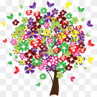 Colorful Tree Png - Colorful Tree Clipart Png, Transparent Png