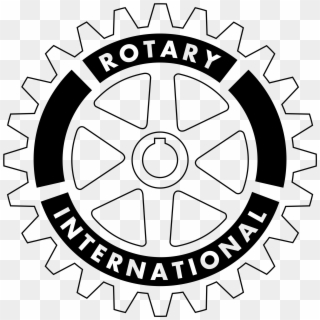 Rotary International Logo Transparent Vector Freebie - White Rotary International Logo, HD Png Download