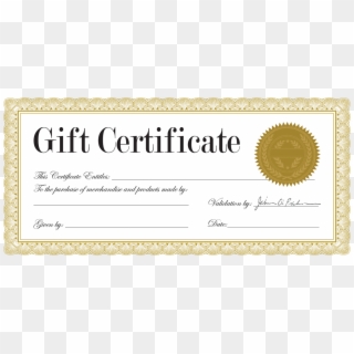Where To Buy Blank Gift Certificates Zromtk Gift Certificate - Certificate Forms, HD Png Download