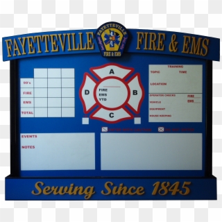 Showcase Your Duty Crew Assignments In Style With High - Fire Department Duty Board, HD Png Download