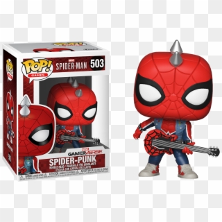 Marvel's Spiderman - Spider Punk Funko Pop, HD Png Download