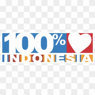 100% Cinta Indonesia Logo - 100 Indonesia, HD Png Download