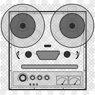 Tape Recorder Vector Clipart Microphone Tape Recorder - Magnétophone Dessin, HD Png Download