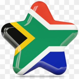 South African Flag Glossy Star Graphics Image - South African Flag Star, HD Png Download