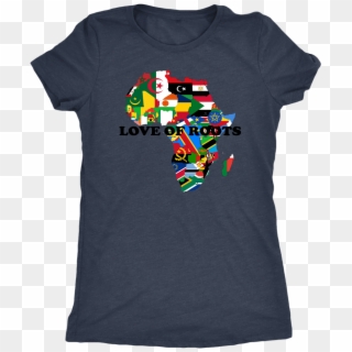 Love Of Roots African Flags Map Collage Women Light - Me Too T Shirt, HD Png Download