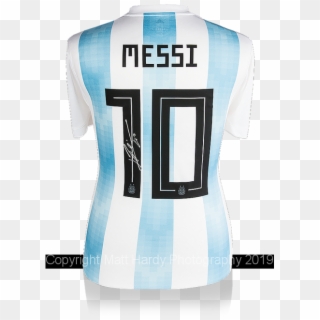 Lionel Messi Signed White And Red Adidas Nemeziz Boot - Messi Jersey Back, HD Png Download