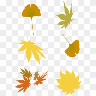 Colored Minimalist Style Leaves Decoration Png And, Transparent Png